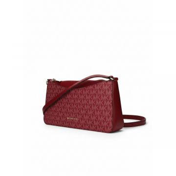 Michael Kors Arden Signature Crossbody Bag Cherry