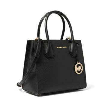 Michael Kors Black Leather Tote Bag