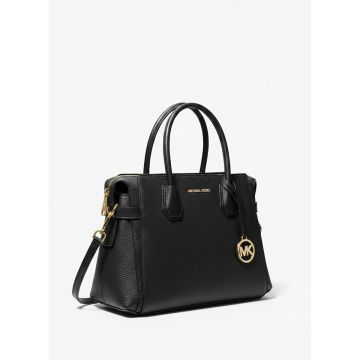 Michael Kors Structured Leather Handbag Black