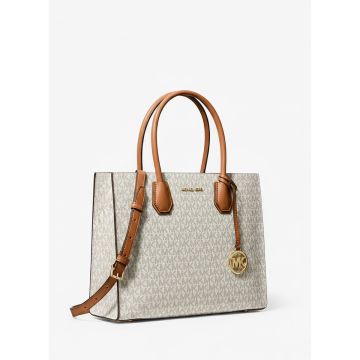 Michael Kors Mercer Signature Tote Vanilla