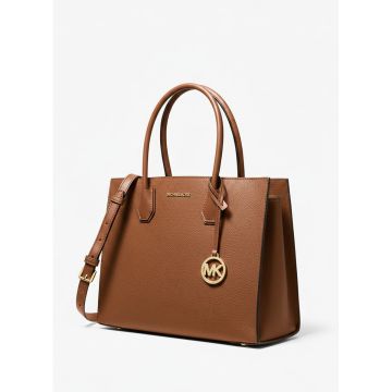 Michael Kors Mercer Large Tote Bag Luggage Brown