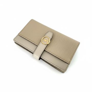 Michael Kors Beige Leather Wallet Cream